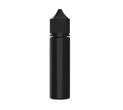 Chubby Gorilla 60ML Unicorn Bottle V3 Solid Black bottle and cap