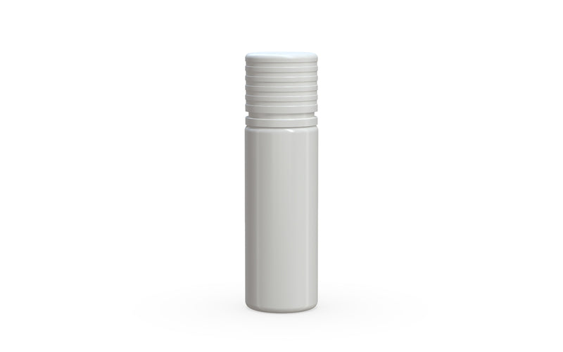 Chubby Gorilla Spiral CR 16.5ML unicorn bottle, opaque white bottle with opaque white child-resistant cap