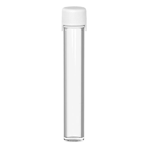 Aviator CR Straight Tube 100mm Flat Clear Natural with Opaque Black Lid