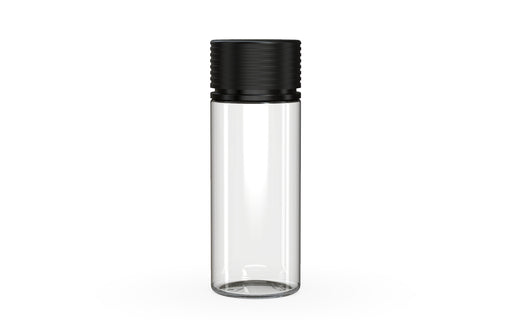Chubby Gorilla Spiral CR 120ML unicorn bottle, clear natural bottle with opaque black child-resistant cap