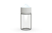 Chubby Gorilla Unicorn 75ml Stubby bottle, clear natural with opaque white cap, front view