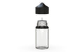 Chubby Gorilla Unicorn 60ml Mini bottle, clear natural with opaque black cap, side view