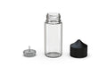 Chubby Gorilla Unicorn 75ml Mini bottle, clear natural with opaque black cap, multiple units