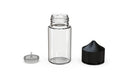 Chubby Gorilla Unicorn 60ml Mini bottle, clear natural with opaque black cap, multiple units