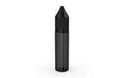 Chubby Gorilla Unicorn 20ml bottle with Reducer Tip, translucent black with opaque black cap, front view