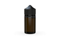 Chubby Gorilla Unicorn 60ml Mini bottle, translucent black with opaque black cap, cap detail