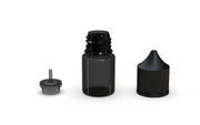 Chubby Gorilla Unicorn 20ml Stubby bottle, translucent black with opaque black cap, multiple units