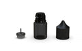 Chubby Gorilla Unicorn 20ml Stubby bottle, translucent black with opaque black cap, multiple units