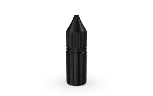 Chubby Gorilla Unicorn 10ml bottle with Reducer Tip, solid opaque black, front view