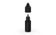 Chubby Gorilla Unicorn 10ml bottle with Reducer Tip, solid opaque black, side view