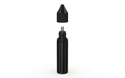 Chubby Gorilla Unicorn 20ml bottle with Reducer Tip, solid opaque black, side view