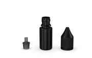 Chubby Gorilla Unicorn 10ml bottle with Reducer Tip, solid opaque black, reducer tip detail