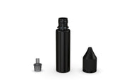 Chubby Gorilla Unicorn 20ml bottle with Reducer Tip, solid opaque black, reducer tip detail