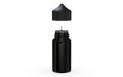 Chubby Gorilla Unicorn 60ml Mini bottle, solid opaque black, side view