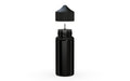 Chubby Gorilla Unicorn 75ml Mini bottle, solid opaque black, side view