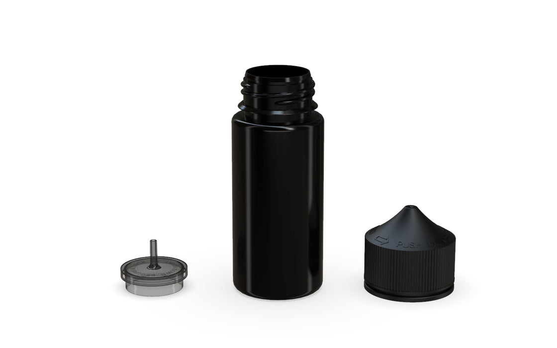 Chubby Gorilla Unicorn 75ml Mini bottle, solid opaque black, multiple units