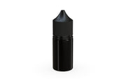 Chubby Gorilla Unicorn 30ml Stubby bottle with Reducer Tip, solid opaque black, front view