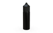 Chubby Gorilla Unicorn 50ml bottle with Reducer Tip, solid opaque black, front view