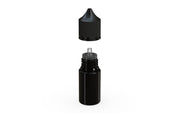 Chubby Gorilla Unicorn 30ml Stubby bottle with Reducer Tip, solid opaque black, side view