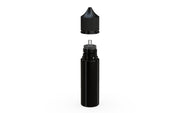 Chubby Gorilla Unicorn 50ml bottle with Reducer Tip, solid opaque black, side view