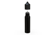 Chubby Gorilla Unicorn 60ml bottle with Reducer Tip, solid opaque black, side view