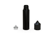 Chubby Gorilla Unicorn 60ml bottle with Reducer Tip, solid opaque black, reducer tip detail