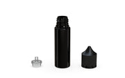 Chubby Gorilla Unicorn 50ml bottle with Reducer Tip, solid opaque black, reducer tip detail