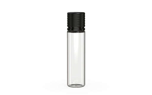Chubby Gorilla Spiral CR 20ML unicorn bottle, clear natural bottle with opaque black child-resistant cap