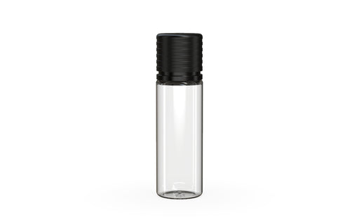Chubby Gorilla Spiral CR 16.5ML unicorn bottle, clear natural bottle with opaque black child-resistant cap
