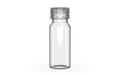 Chubby Gorilla Spiral Shot Bottle 60ml, clear natural with clear natural cap, front view