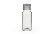 Chubby Gorilla Spiral Shot Bottle 60ml, clear natural with clear natural cap, side view