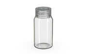 Chubby Gorilla Spiral Shot Bottle 60ml Mini, clear natural with clear natural cap, side view