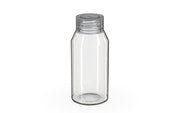 Chubby Gorilla Spiral Shot Bottle 100ml Mini, clear natural with clear natural cap, side view