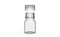 Chubby Gorilla Spiral Shot Bottle 30ml Stubby, clear natural with clear natural cap, cap detail