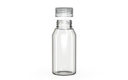 Chubby Gorilla Spiral Shot Bottle 100ml Mini, clear natural with clear natural cap, cap detail