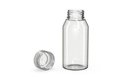 Chubby Gorilla Spiral Shot Bottle 100ml Mini, clear natural with clear natural cap, multiple units
