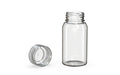 Chubby Gorilla Spiral Shot Bottle 60ml Mini, clear natural with clear natural cap, multiple units