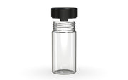 Chubby Gorilla Aviator Container 180ml, clear natural with opaque black lid, lid detail