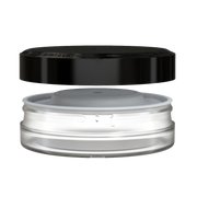 Chubby Gorilla X3 Pouch Container 50g, clear natural with opaque black lid, closure detail