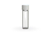 Chubby Gorilla Aviator Straight Tube 65mm Flat, clear natural with opaque white lid, front view