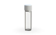 Chubby Gorilla Aviator Straight Tube 65mm Flat, clear natural with opaque white lid, side view