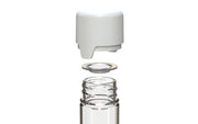 Chubby Gorilla Aviator Straight Tube 65mm Flat, clear natural with opaque white lid, additional view