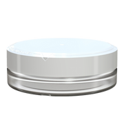 Chubby Gorilla X3 Pouch Container 50g, clear natural with opaque white lid, side view