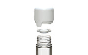 Chubby Gorilla Aviator Straight Tube 115mm Flat, clear natural with opaque white lid, additional view