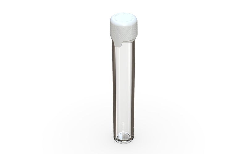 Chubby Gorilla Aviator Straight Tube 115mm Flat, clear natural with opaque white lid, multiple units