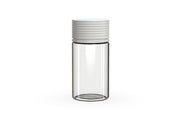 Chubby Gorilla Spiral 60ml Mini bottle, clear natural with opaque white cap, front view