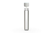 Chubby Gorilla Aviator Straight Tube 100mm Flat, clear natural with opaque white lid, cap detail