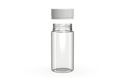 Chubby Gorilla Spiral Wide Mouth Container 300ml, clear natural with opaque white lid, lid detail