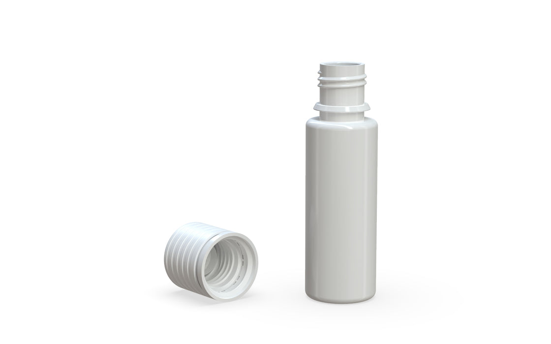Chubby Gorilla Spiral CR 16.5ML unicorn bottle, opaque white bottle with opaque white child-resistant cap, multiple units