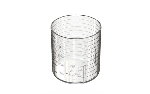 Spiral Dosing Cup 20ml Clear Natural